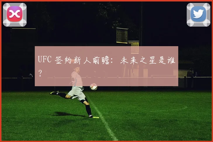 UFC 签约新人前瞻：未来之星是谁？
