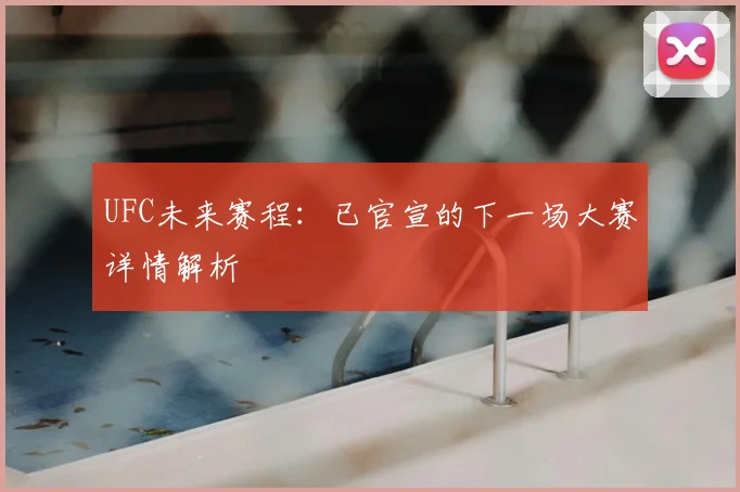 UFC未来赛程：已官宣的下一场大赛详情解析